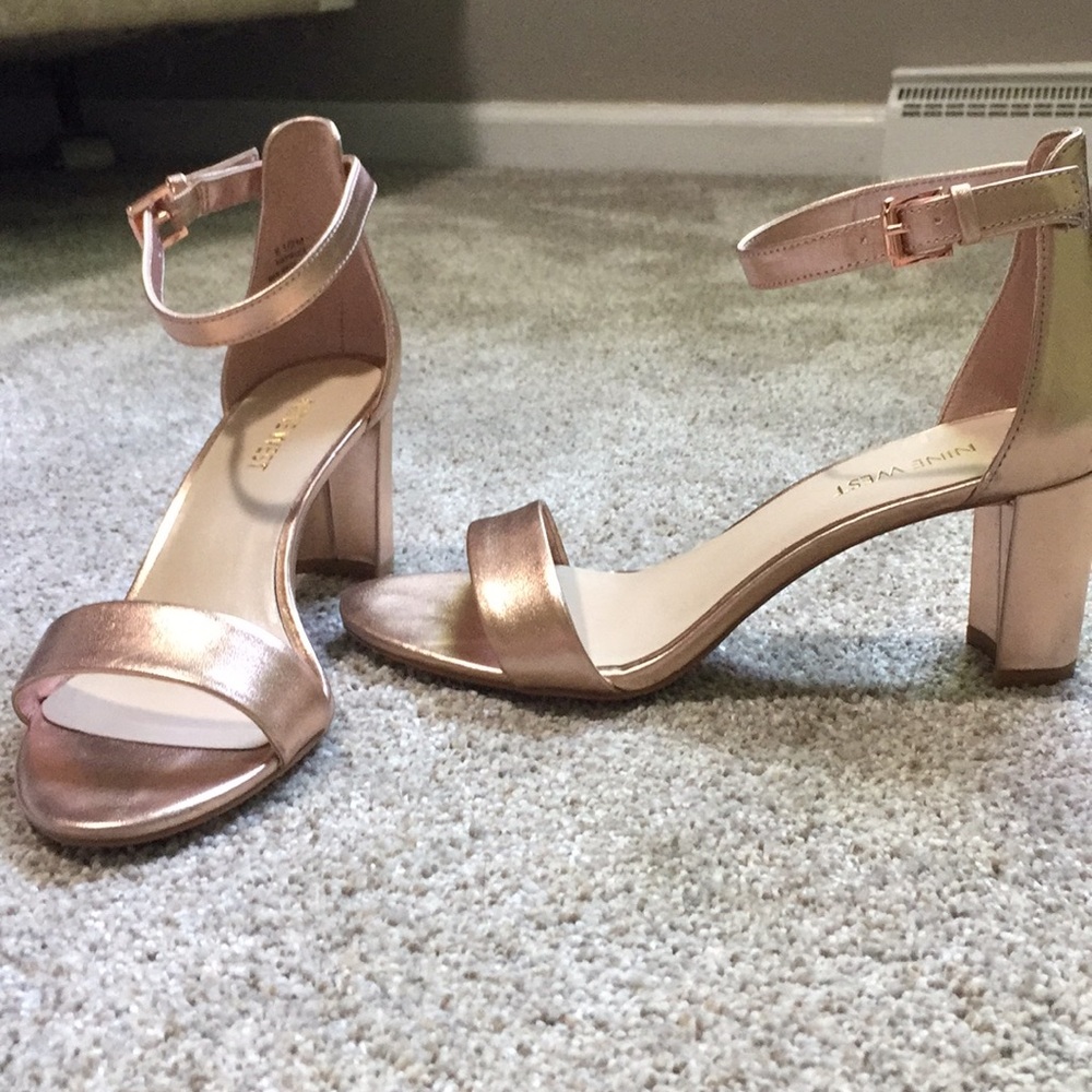 Pruce ankle strap sandal - rose gold